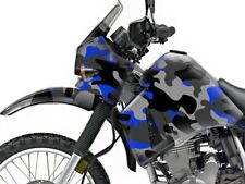 KAWASAKI KLR 650 GRAPHICS KITS  DECALS STICKER CAMMO BLUE FOR 1993 - 2007 picture