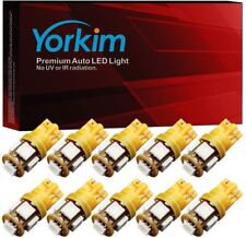 Yorkim 194 LED Bulbs Amber Super Bright 5th Generation T10 LED Bulbs 168 LED ... picture