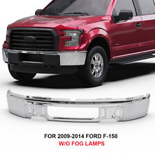 Chrome Steel Front Bumper For 2009-2014 Ford F-150 F150 w/o Fog Lamp picture