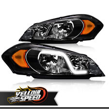 Fit For 2006-2016 Chevy Impala(Limited) Headlight W/LED DRL Smoked Housing picture