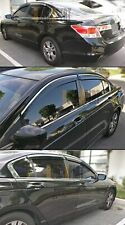 2008-2012 Honda Accord Window Visor Vent Rain Deflector Chrome 1yr WTY US seller picture