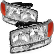 For 1999-2006 GMC Sierra 2000-2006 Yukon 1500 Headlights Assembly + Bumper Lamps picture