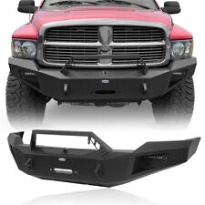 Fit 2003-2005 Dodge Ram 2500 3500 Front Bumper w/ Winch Plate & 2×18w LED Lights picture