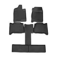 OMAC Floor Mats Liner for GMC Yukon 2006-2014 Black TPE All-Weather 6 Pcs picture