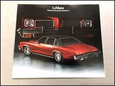 1973 Pontiac LeMans and GTO Vintage Original Car Sales Brochure Catalog picture