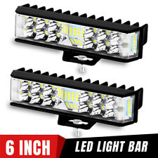 2x 6inch LED Work Light Bar Offroad Spot Flood Pods 4WD ATV SUV Driving Fog Lamp picture