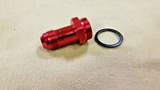 Professional Products Red -8AN 7/8-20 x 1-1/2” Thread Size Carburetor Fitting picture