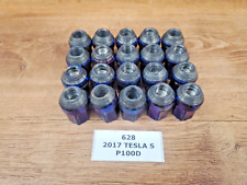 ✅ FOR 2012-2020 TESLA Model S Superlight Titanium Wheel Rim Lug Nuts 20 pcs SET picture