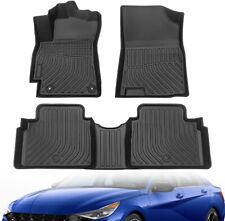 3D TPE All Weather Floor Mat Liners for 2021-2023 Hyundai Elantra Front+Rear Row picture