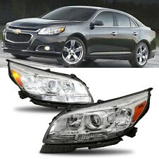 Left & Right Projector Headlights Assembly Headlamps For 2013-2015 Chevy Malibu picture