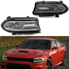 LED Pair Halogen lamps Dual Headlights Assembly for 2015-2023 Dodge Charger DRL picture
