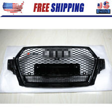 For 16-19 Audi Q7 Honeycomb Mesh Sport RSQ7 Style Hex Center Grille Gloss Black  picture