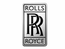 New Vintage Rolls Royce Silver Black Color Car Radiator Big RR Logo Emblem Badge picture