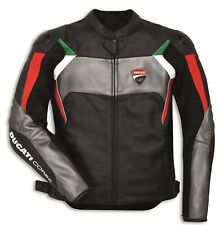 Ducati Corse C3 Men Motorcycle Racing Leather Jacket Motorbike Riding Jacket picture