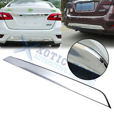 1x Chrome ABS Rear Bumper Protector Cover Trim for Nissan Sentra 2016-2019 picture