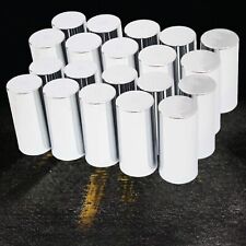 Chrome Lug Nut Covers 33mm Push On Style Plastic Pack of 20 picture