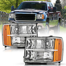 For 2007-2013 GMC Sierra 1500 2500HD 3500HD 2Pcs FACTORY Headlights Assembly L+R picture