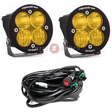 Baja Designs® Squadron-R Sport Amber Fog LED Lights Pair Driving/Combo & Harness picture
