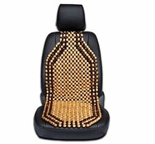 Zone Tech Automobile Car Wooded Beaded Comfortable Seat Cover Cushion Natural picture