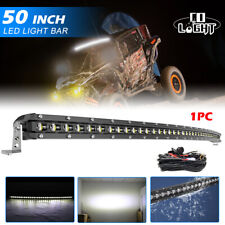 Slim 50 INCH DOT Approved LED Work Light Bar Single Row Off Road Driving UTV SUV picture