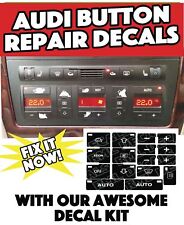Audi A4 B6 B7 AC Buttons Climate Control Decals repair picture