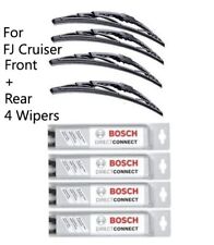 FJ CRUISER BOSCH DIRECT FIT 4 WIPER BLADES FRONT LEFT + RIGHT + CENTER and REAR picture