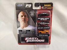 JADA TOYS NANO HOLLYWOOD RIDES FAST & FURIOUS TOYOTA GR SUPRA, CHARGER HELLCAT picture