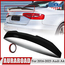 Rear Trunk Spoiler For 2013-16 Audi A4 B8.5 Sedan Highkick Duckbill Gloss Black picture