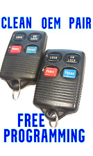 2X PAIR OEM FORD LINCOLN MERCURY KEYLESS ENTRY REMOTE FOB TRANSMITTER GQ43VT4T picture