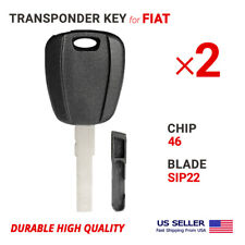 2X Transponder Key For  Fiat, Promaster SIP22 Chip Philips 46 68224015 picture