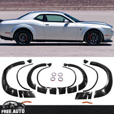 Fits 15-23 Dodge Challenger Hellcat Demon Style Fender Flares Unpainted picture