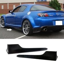 Fit 04-10 MAZDA RX8 RX-8 REAR POLY-URETHANE PLASTIC SIDE SKIRT ADD-ON KIT 2PCS picture