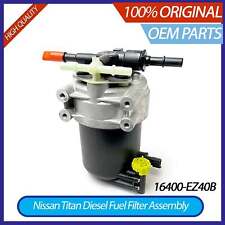 Genuine OEM Nissan Titan XD Diesel Fuel Filter Assembly On Frame -16400-EZ40B picture