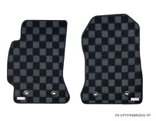 P2M Front Checkered Flag Race Carpet Floor Mats for FR-S BRZ GT86 86 New picture