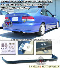 Si Optional TR-Style Rear Lip (Urethane) Fit 99-00 Honda Civic 2/4dr Coupe/Sedan picture