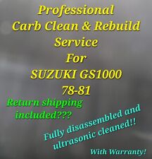 78-81 Suzuki GS1000 Professional Carb Clean & Rebuild Service GS 1000 picture