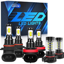 For 2011-2013 Dodge Durango 6X Combo LED Headlight + Fog Light Bulbs picture