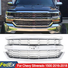 For Chevrolet Silverado 1500 2016-2018 Front Upper Bumper Grille Chrome 84056776 picture