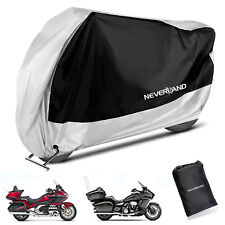 XXXL Black&Silver Motorcycle Cover For Honda Goldwing GL1800 1500 1200 1000 1100 picture