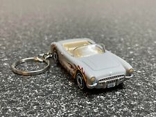 Barbie Ken Movie Corvette Convertible Silver Keychain Diecast 1956 picture