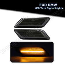 For 1996-2002 BMW Z3 M Coupe Roadster LED Front Fender Side Marker Lights Smoked picture