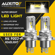 2X AUXITO H4 9003 HB2 24000LM LED Headlight High Low Beam 6500K Bulbs M4 EOA picture