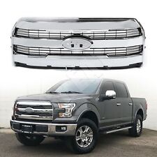 For 2015-2017 Ford F150 F-150 Front Upper Grille Grill W/O Camera Chrome picture