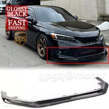For Honda Civic Sedan Hatch 2022-2024 Glossy Black RS Style Front Bumper Lip Kit picture