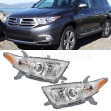Headlights Pair For Toyota Highlander 2011-2013 Headlamp 11 12 Chrome Left+Right picture