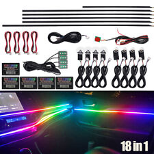 18 In 1 Full Color Streamer Car Ambient Lights RGB 64 Color Universal LED Strip  picture