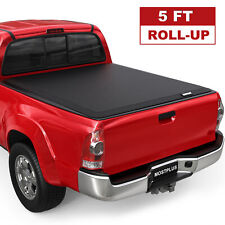 5FT Roll Up Soft Truck Bed Tonneau Cover For 2005-2015 Toyota Tacoma On Top picture