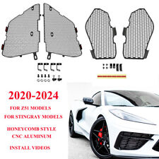 For Corvette C8 Z51 2020-24 Front Grill Radiator Guard + Side Intake Mesh Grille picture