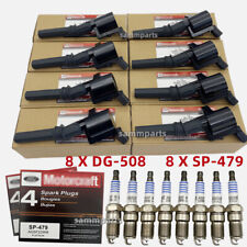 8X Ignition Coil DG508 Spark Plug SP479 Fits For Ford F150 4.6L 5.4L Motorcraft picture