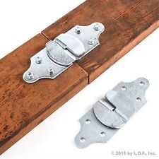 4 PC Utility Trailer Wood Sides Latch Rack Stake Body Straight Brackets New picture